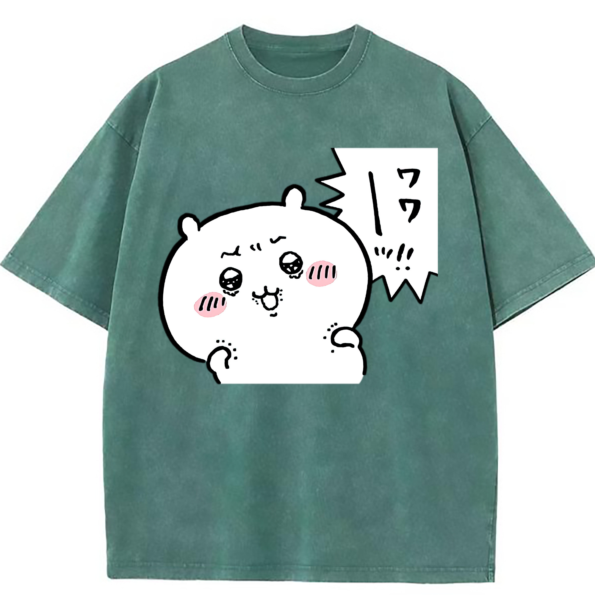 （画像用） ちいかわ ちいかわ Chii-kawa chiikawa 綿100% ヴィンテージ風 半袖Tシャツ（フロントプリント）